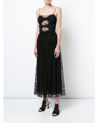 Черное кружевное вечернее платье от Adam Lippes