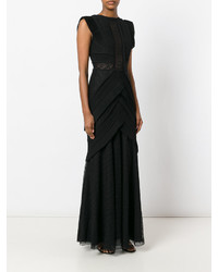 Черное кружевное вечернее платье от Talbot Runhof