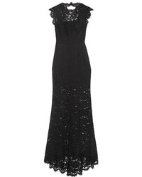 Черное кружевное вечернее платье от Rachel Zoe
