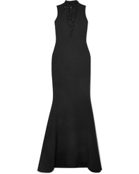 Черное кружевное вечернее платье от Safiyaa