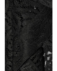 Черное кружевное кимоно от Anna Sui