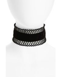 Черное кружевное ожерелье-чокер