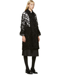 Женское черное кружевное пальто от Comme des Garcons