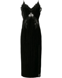 Черное кружевное платье-комбинация от JONATHAN SIMKHAI