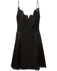 Черное кружевное платье-майка