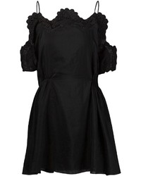 Черное кружевное платье-майка от Thakoon