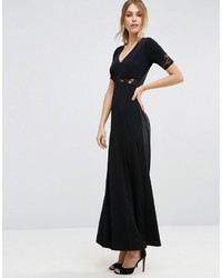 Черное кружевное платье-макси от Asos