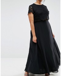 Черное кружевное платье-макси от Asos