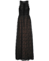 Черное кружевное платье-макси от Jason Wu