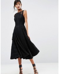 Черное кружевное платье-миди от Asos