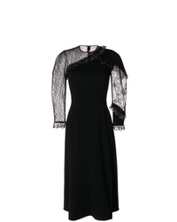 Черное кружевное платье-миди от Christopher Kane