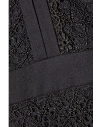 Черное кружевное платье-миди от Temperley London