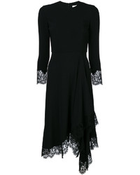 Черное кружевное платье-миди от Givenchy