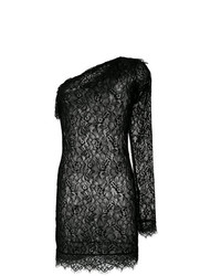 Черное кружевное платье прямого кроя от Faith Connexion