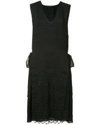 Черное кружевное платье прямого кроя от Jenni Kayne