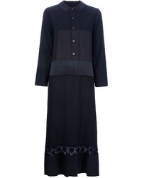 Черное кружевное платье-рубашка от Comme des Garcons