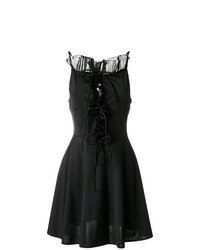 Черное кружевное платье с пышной юбкой от Brognano
