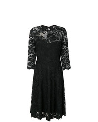Черное кружевное платье с пышной юбкой от Olvi´S