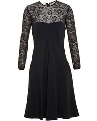 Черное кружевное платье с пышной юбкой от Stella McCartney