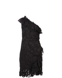 Черное кружевное платье-футляр от Ulla Johnson