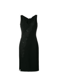 Черное кружевное платье-футляр от Versace Collection