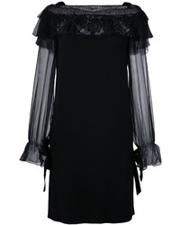 Черное кружевное платье от Alberta Ferretti