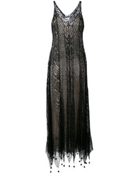 Черное кружевное платье от Alexander McQueen