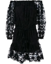 Черное кружевное платье от Chloé