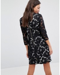 Черное кружевное платье от Oasis