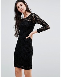 Черное кружевное платье от Minimum