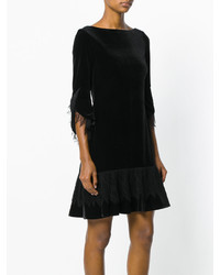 Черное кружевное платье от Talbot Runhof