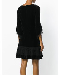 Черное кружевное платье от Talbot Runhof