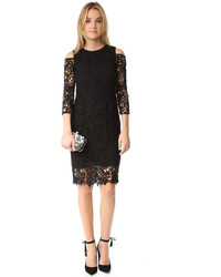 Черное кружевное платье от Shoshanna