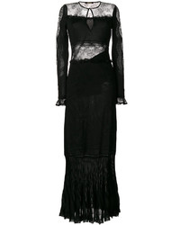 Черное кружевное платье от Roberto Cavalli