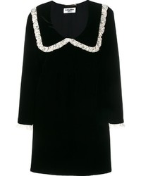 Черное кружевное платье от Saint Laurent