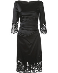 Черное кружевное платье от Talbot Runhof