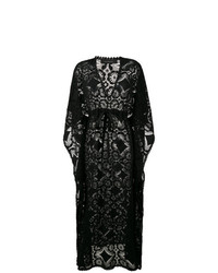 Черное кружевное пляжное платье от Celia Dragouni