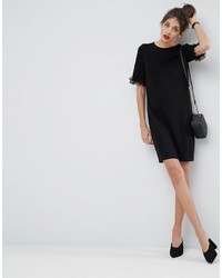 Черное кружевное повседневное платье от Asos