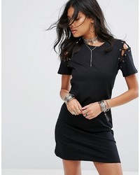 Черное кружевное повседневное платье от Glamorous