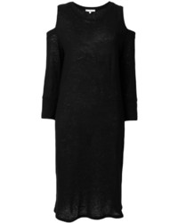 Черное льняное платье с вырезом от IRO