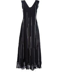 Черное льняное платье от MSGM