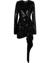 Черное облегающее платье с пайетками от 16Arlington