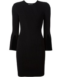 Черное облегающее платье от Alexander McQueen