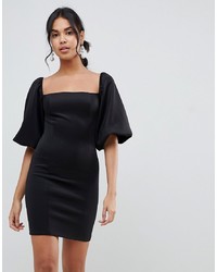 Черное облегающее платье от ASOS DESIGN