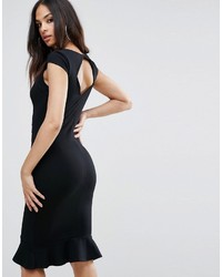Черное облегающее платье от Lipsy