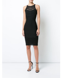 Черное облегающее платье от Herve Leger