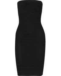 Черное облегающее платье от Herve Leger