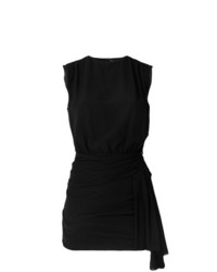 Черное облегающее платье от Saint Laurent