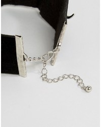 Черное ожерелье-чокер с украшением от Asos