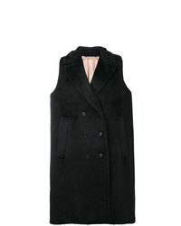 Черное пальто без рукавов от N°21